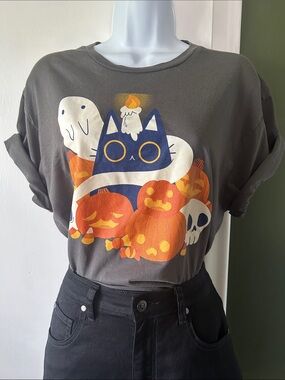 Hot Topic - Halloween Kitty T-Shirt